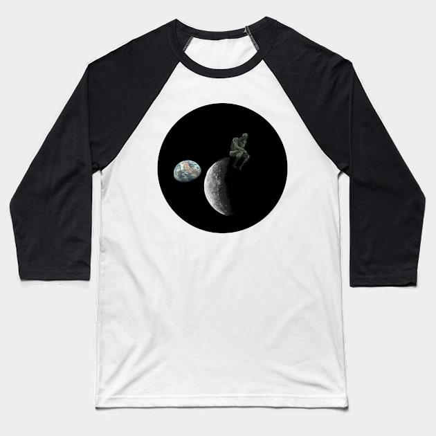 Thinking Outside the Earth Baseball T-Shirt by TenomonMalke